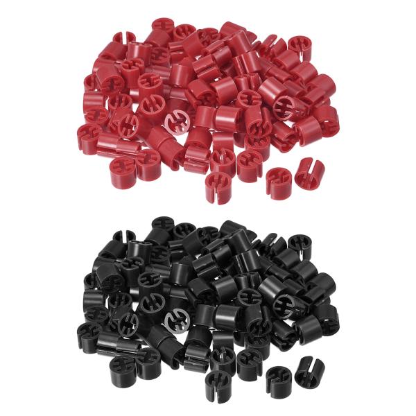 uxcell 300個の洋服ハンガーマーカーの空白タグ 3.5mmのロッドに適した 衣類のハンガーに...