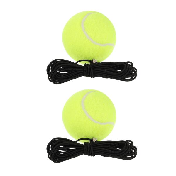 PATIKIL 紐付きテニスボール 2個 テニストレーニングボール 紐付き 自主練習トレーニングツー...