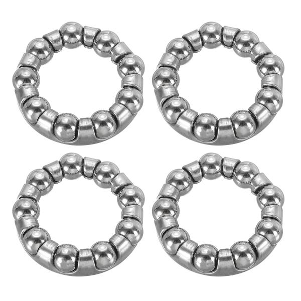 PATIKIL バイクボールクランクベアリング 1/4" x 9ボール 4個セット ステンレス製 自...