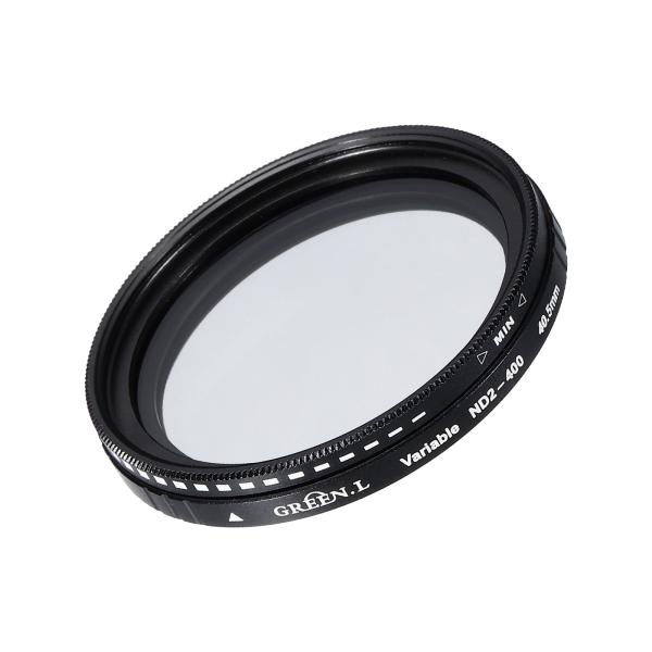 uxcell ND2-400 レンズフィルター 可変NDフィルター 40.5mm 円形NDフィルター...