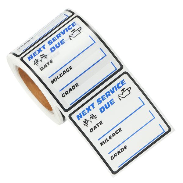 PATIKIL 次回サービス期限ステッカー 2x2" 250枚パック サービスリマインダーステッカー...