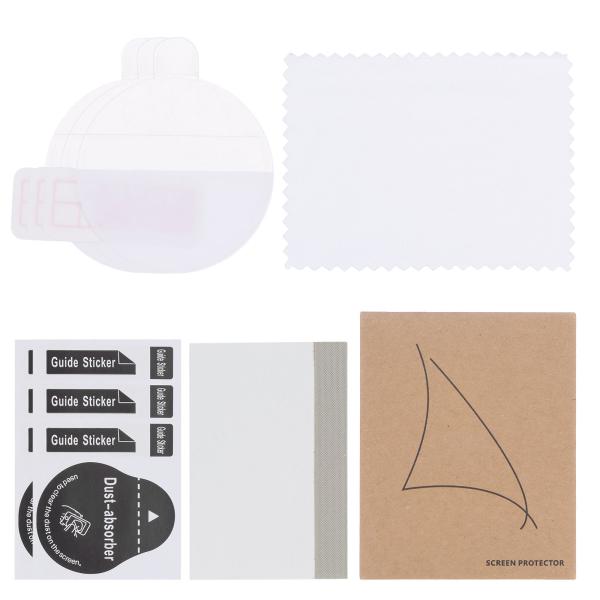 uxcell 3枚のウォッチガラス画面保護フィルム 22mm HD 高精細 アンチスクラッチ 防水 ...