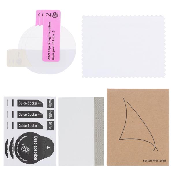 uxcell 3枚のウォッチガラス画面保護フィルム 29mm HD 高精細 アンチスクラッチ 防水 ...