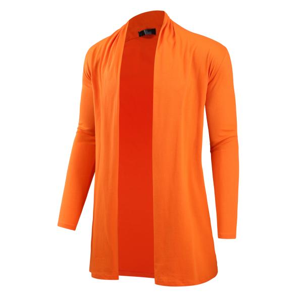 Lars Amadeus メンズ カーディガン 軽量 フリル ショールカラー ドレープ オープンフロ...