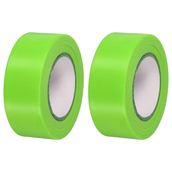 uxcell PATIKIL フラッグテープ 1" x 98フィート 2パック PVC 非粘着性ネオ...