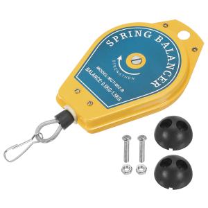 uxcell リトラク タブルスプリングバランサー （0.5-1.5kg）工具ホルダー吊り下げ装置 組立ライン用取り付けアクセサリー付き ブルー