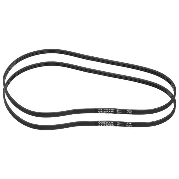 uxcell 2個300J4ポリVベルト 4本 リブPJ Vリブベルト30" L x 0.37" W...
