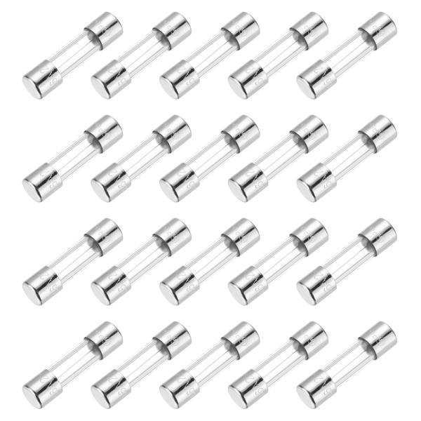 uxcell 1.6A 250V ガラスヒューズ5x20mm 遅延ヒューズ UL 認定スローブローヒ...