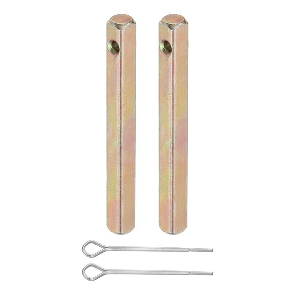 PATIKIL スクエアドアノブスピンドル50x5mm 2個入り交換用炭素鋼製スペアドアハンドルスピ...