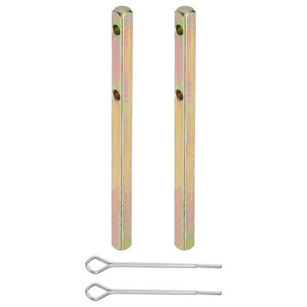 PATIKIL スクエアドアノブスピンドル80x5mm 2個入りカーボンスチール製交換用ドアハンドル...