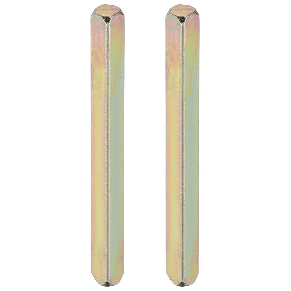 PATIKIL スクエアドアノブスピンドル80x8mm 2個入りカーボン鋼製スペアドアハンドルスピン...