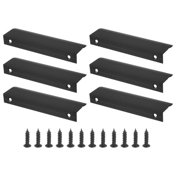 PATIKIL マウントフィンガーエッジプル 6パック120mm/4.72"アルミニウム合金隠しハン...