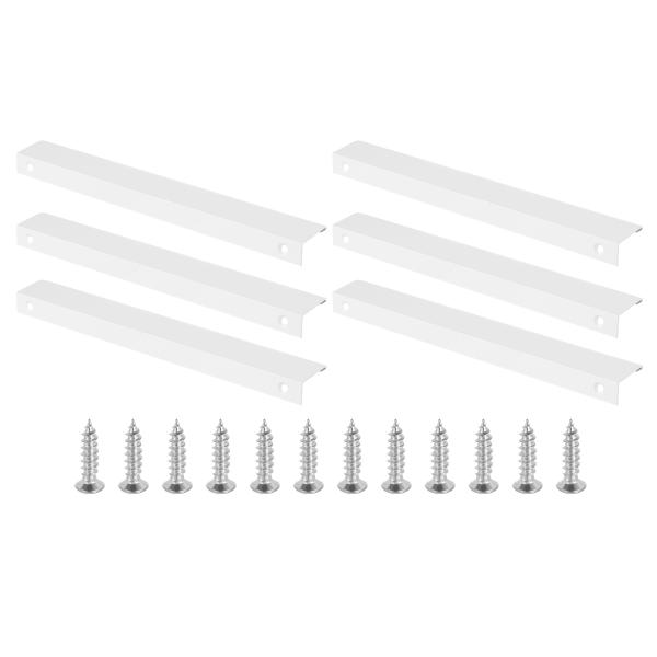 PATIKIL マウントフィンガーエッジプル 6パック200mm/7.87"アルミニウム合金隠しハン...