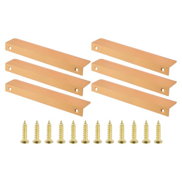 PATIKIL マウントフィンガーエッジプル 6パック150mm/5.91"アルミニウム合金隠しハン...