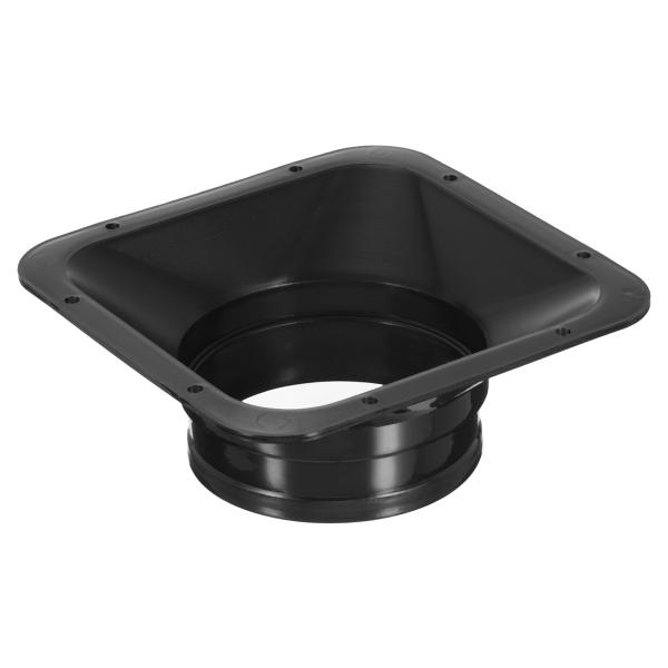 PATIKIL 4.1" ダクトコネクターフランジ PP ドライヤーベント壁プレート スクエア トゥ...