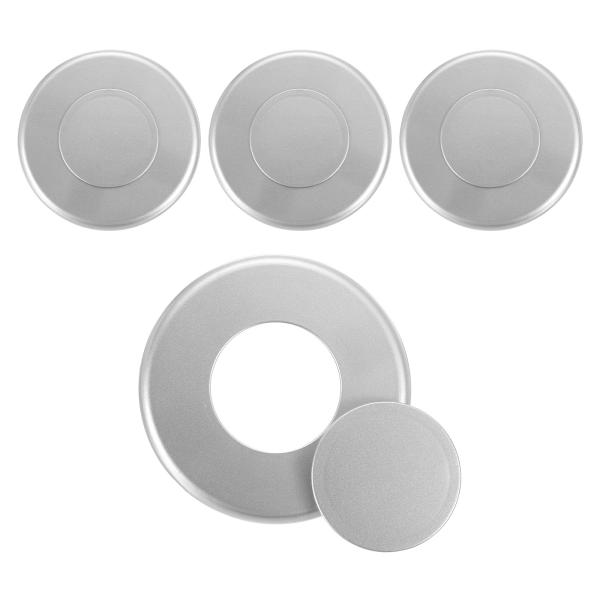 uxcell 4個のパイプ壁カバー 51mm ID ラウンド セルフアドヒーシブ ウォール スプリッ...