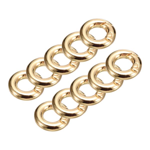 uxcell ラウンドスプリングOリング 10個入り0.51"ODトリガーバックルスナップクリップ ...