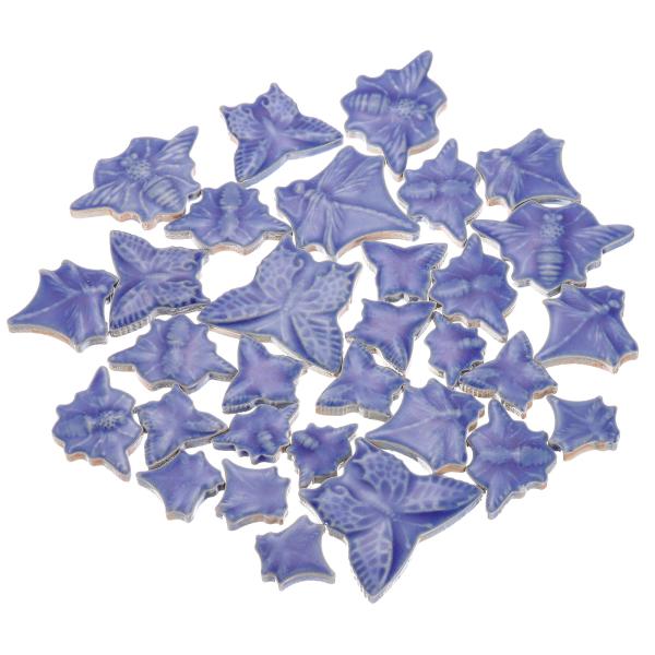 uxcell 250g/0.55 lbs メイプルリーフセラミックモザイクタイル 2.2 - 4 c...