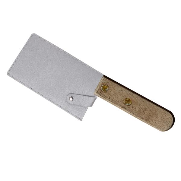 PATIKIL PUレザーナイフミートクリーバーシース 防水シェフナイフガードワイドナイフプロテクタ...