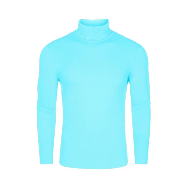 Lars Amadeus プルオーバー Tシャツ タートルネック トップス スリムフィット 長袖 セ...