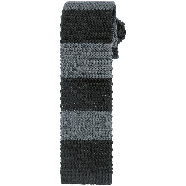 Elerevyo メンズ ニットタイ ストライプ スクエアエンドネック カラフル スキニーニットタイ...