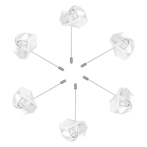 uxcell 6個の新郎ブートニアローズブートニアピン 結婚式記念日フォーマルディナーパーティー用 ...