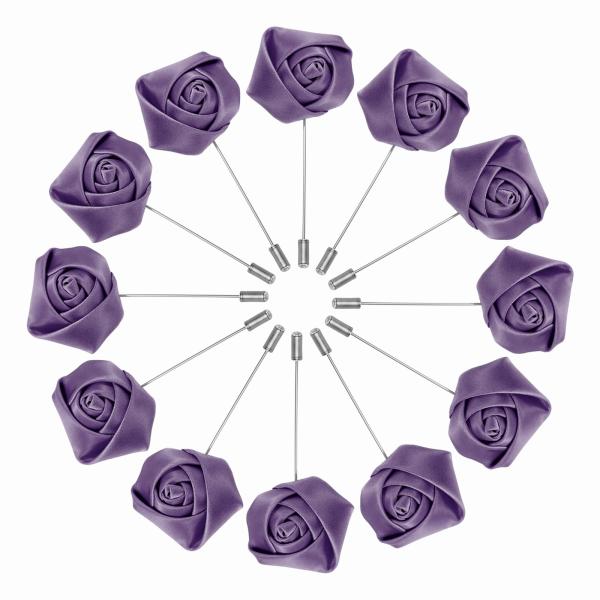 uxcell 12個の新郎ブートニアローズブートニアピン 結婚式記念日フォーマルディナーパーティー用...