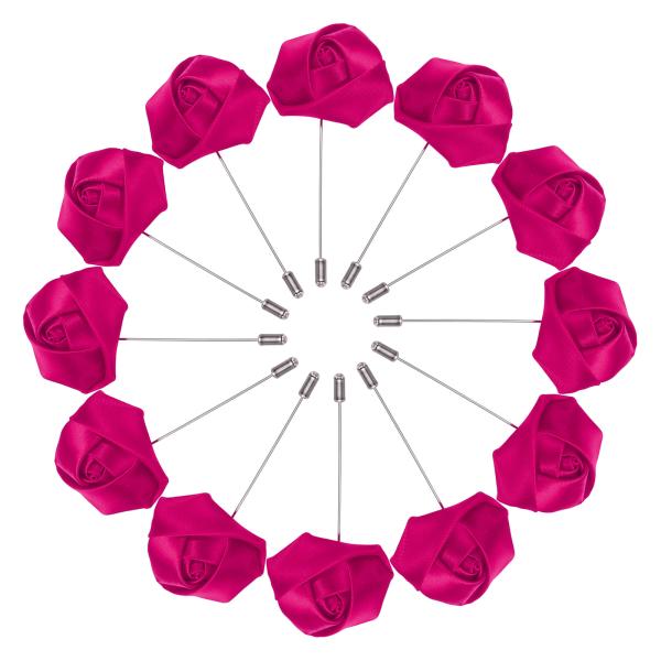 uxcell 12個の新郎ブートニアローズブートニアピン 結婚式記念日フォーマルディナーパーティー用...