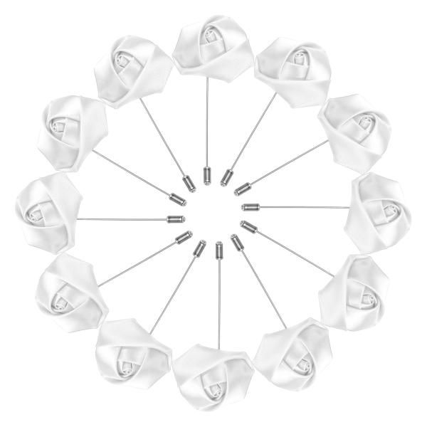 uxcell 12個の新郎ブートニアローズブートニアピン 結婚式記念日フォーマルディナーパーティー用...