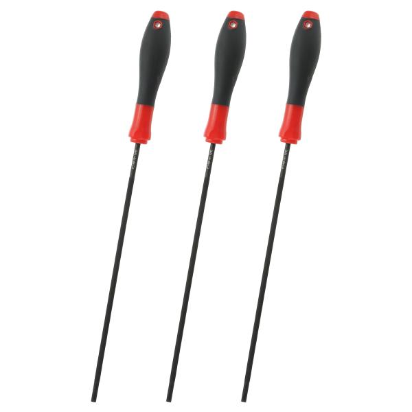 uxcell 3個 チェーンソーチェーン研削ファイル 5/32"（4mm）ラウンドチェーンソーシャー...