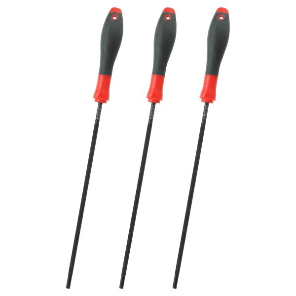 uxcell 3個 チェーンソーチェーン研削ファイル 3/16"（4.8mm）ラウンドチェーンソーシ...