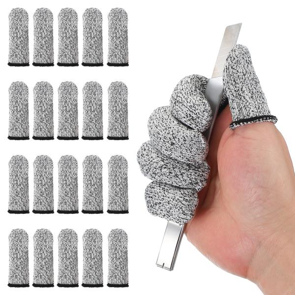 PATIKIL 耐切創性指サックプロテクター 80 x 30 mm 20個 再利用可能 カット防止指...