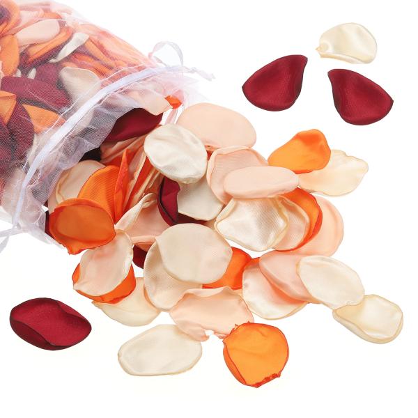PATIKIL シルクローズペタル、500個入りの人工花びら、ウェディングデコレーションディナーテー...