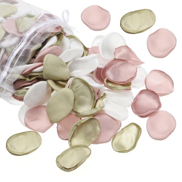 PATIKIL シルクローズペタル、500個入りの人工花びら、ウェディングデコレーションディナーテー...