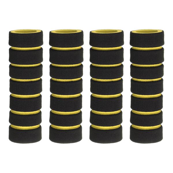 uxcell 2個 自転車ハンドルグリップ0.78"モデル心地よいな滑り止めグリップスポンジ強化グリ...