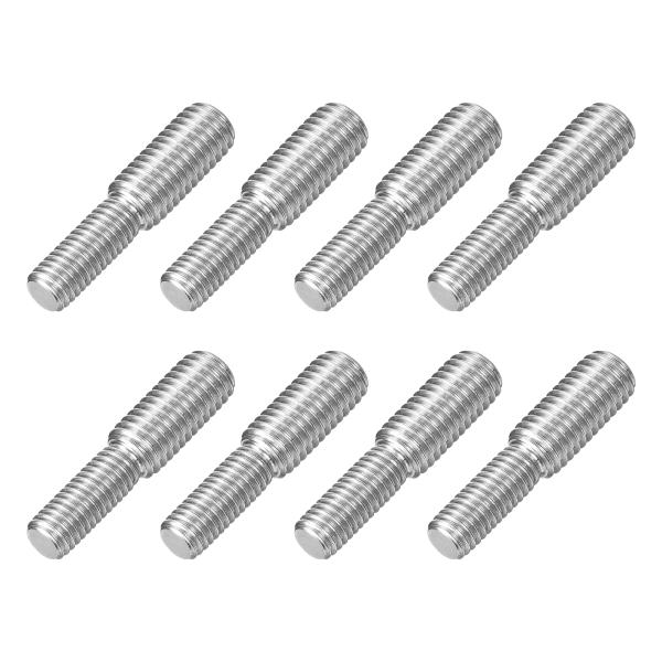 uxcell M8x20mm から M10x20mm のダブルエンドスレッドスタッドボルト 8個 3...