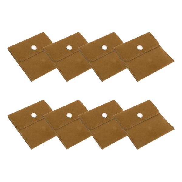 PATIKIL 4x4&quot;宝石ポーチ 8個セット ベルベットポーチ イヤリング ブレスレット ネックレ...