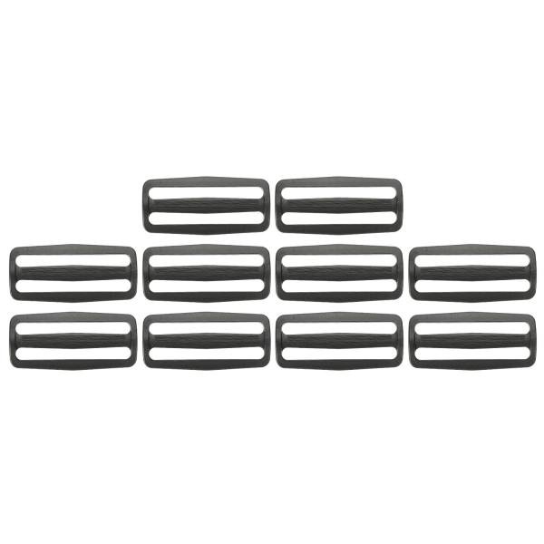 PATIKIL 80mm / 3" トライグ ライドスライドバックル 10個入り プラスチック製ウェ...