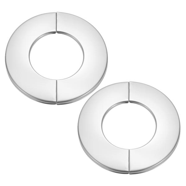 PATIKIL 壁用スプリットフランジ1.4インチ（35mm）2個のステンレス製ラウンド自己粘着エス...