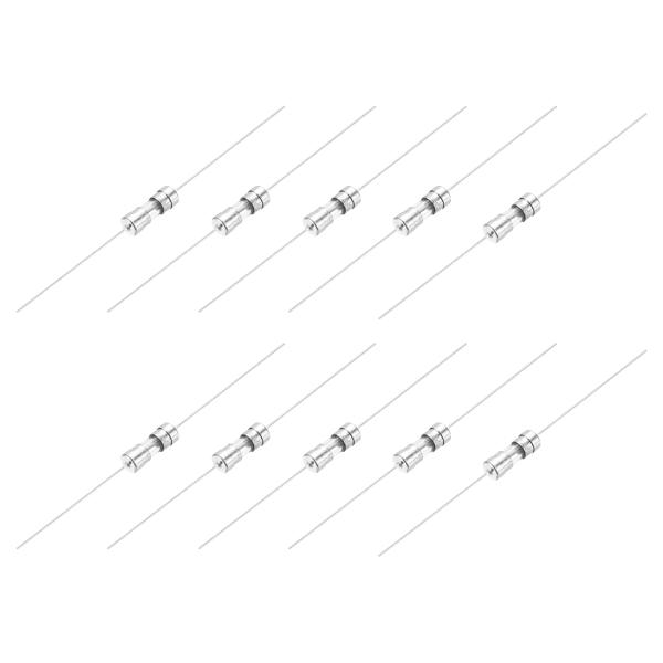 uxcell 4A 250V ガラスヒューズ 3.6x10mm 遅延ヒューズ リードワイヤー付き U...