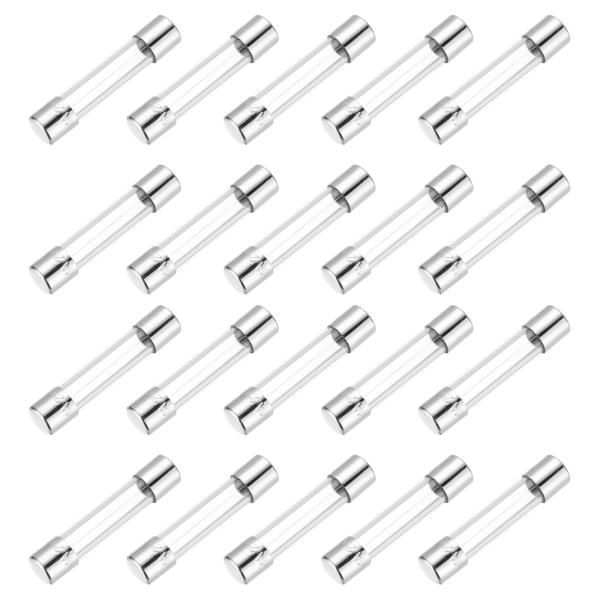 uxcell 1A 250V ガラスヒューズ 6x30mm タイムディレイヒューズ UL Liste...