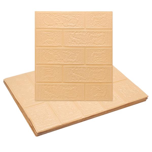 uxcell 10個の3Dウォールパネル ペールアンドスティック 防水ウォールパネル汚れ止め板 13...