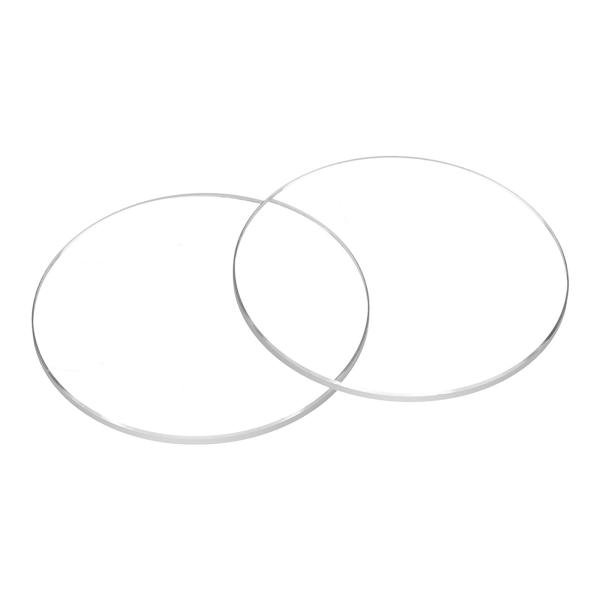 uxcell 2個の時計用水晶ガラスレンズ32mm Dia 1.0mm ベベ ルエッジフラットラウン...