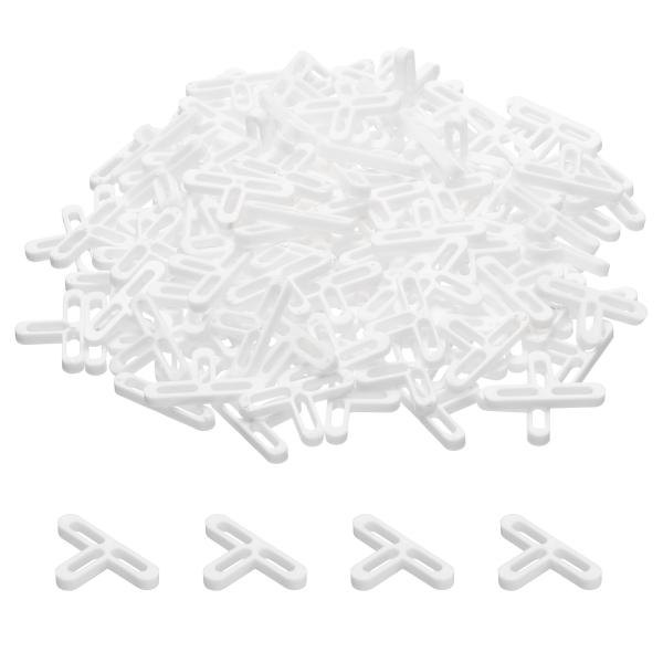 uxcell 200個 タイルスペーサー 5mm ハードプラスチック Tタイプ タイル レベラー ス...