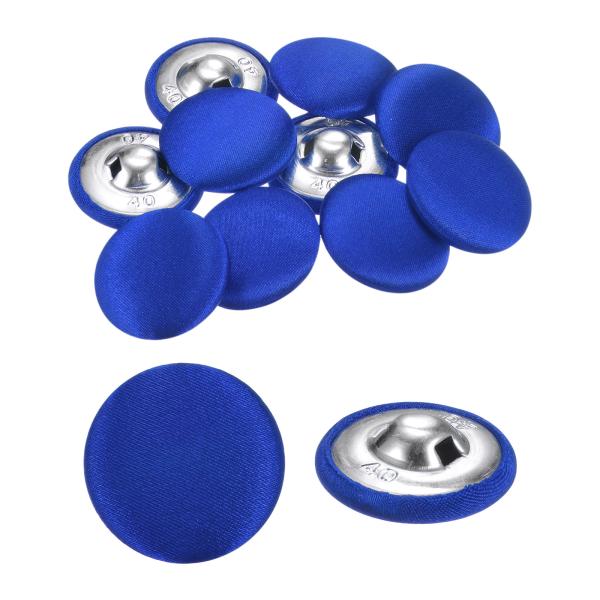 uxcell 10個の生地布ボタン 1" ラウンドボタン ボタン付き生地カバーボタン ジャケット コ...