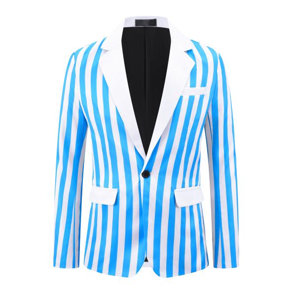 Lars Amadeus メンズ シングルブレスト コントラストカラー ビジネススーツ ジャケット用...