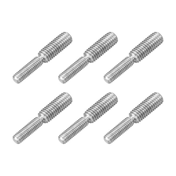 uxcell M6x20mm から M8x20mm ダブルエンドスレッドスタッドボルト 6個 304...