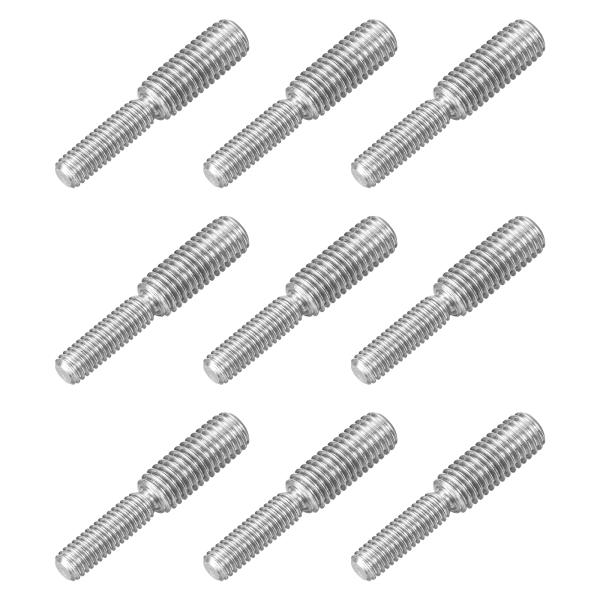 uxcell M6x20mm から M8x20mm ダブルエンドスレッドスタッドボルト 9個 304...