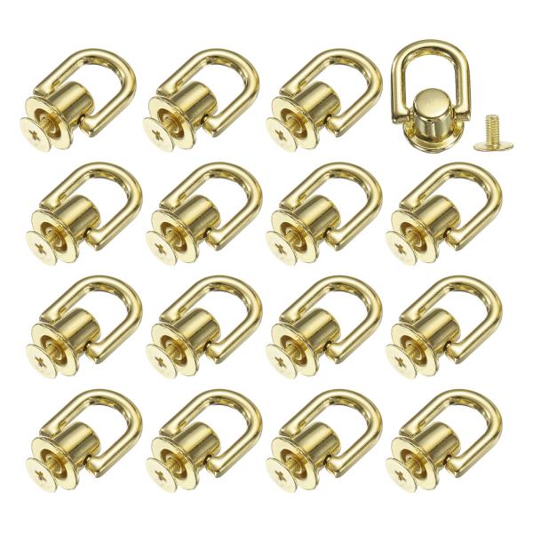 uxcell メタルボールスタッズリベットDリング 16個のボールポストヘッドボタンスタッズリベット...