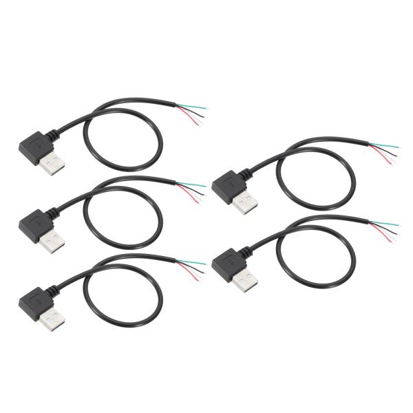 PATIKIL 1Ft U S B 2.0メスから4ピン裸線ピグテールケーブル、5個28AW Gデー...